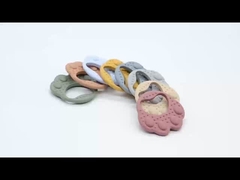 Palle d'orso eco-amichevoli giocattoli per denti di silicone per bambini per lenire le gengive ferite