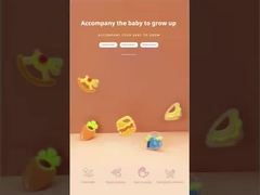 Sandwich di denti di frutta di silicone personalizzato per neonati senza BPA