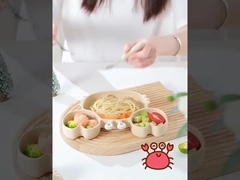 Bambini resistenti ai batteri Piatto e ciotola Fiore rosa bianco per cena