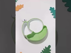 Granchi di granchio di silicone per bambini piatti per animali piatti leggeri